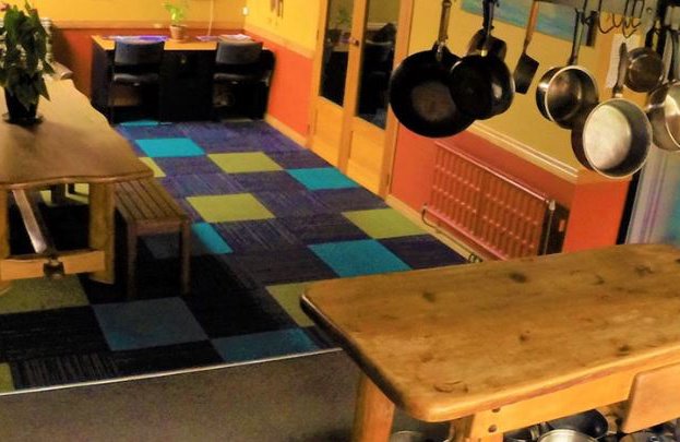 Bazil's Surf Hostel kitchen
