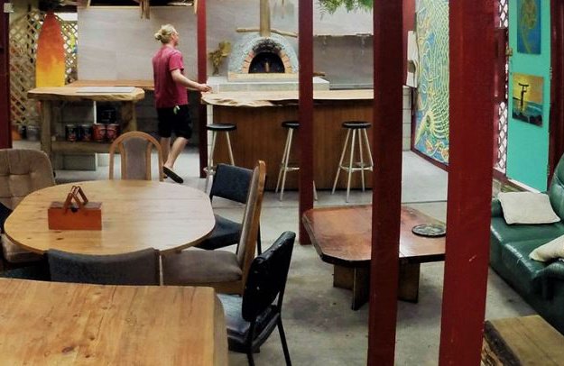 Bazil's Surf Hostel communal area