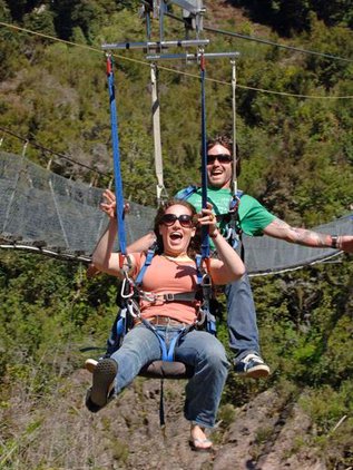 Buller gorge swing bridge