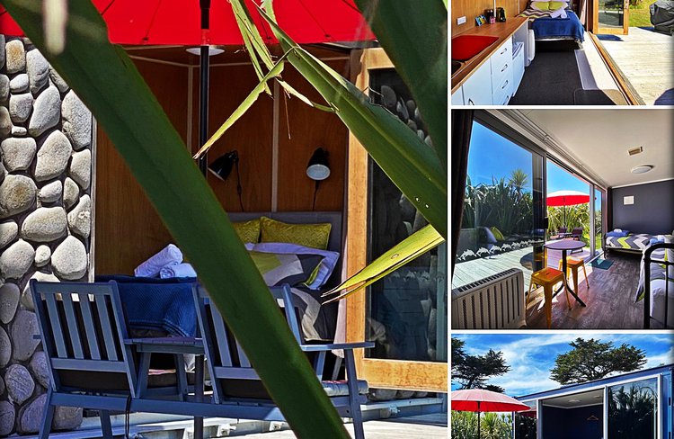 Tui Studio Pods.Our Tui Studios are immersed in our natural landscape, surround by native Harakeke, allowing you to go with the peaceful flow, relax to the sound of singing birds and wildlife. Each en-suite and micro kitchen pod is individual, quirky and