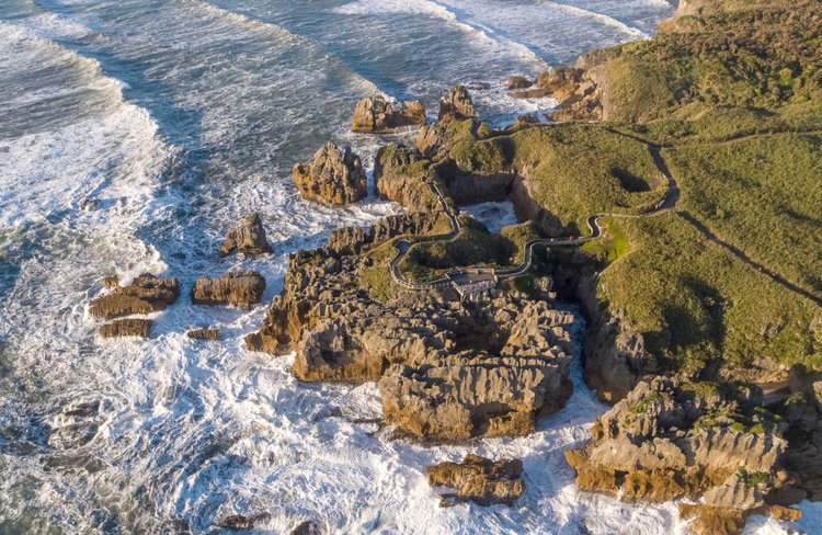 Pancake Rocks and Blowholes- West Coast New Zealand - 0136