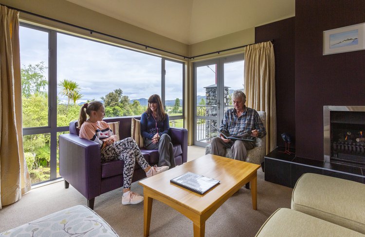 Distinction Fox Glacier Guest Lounge