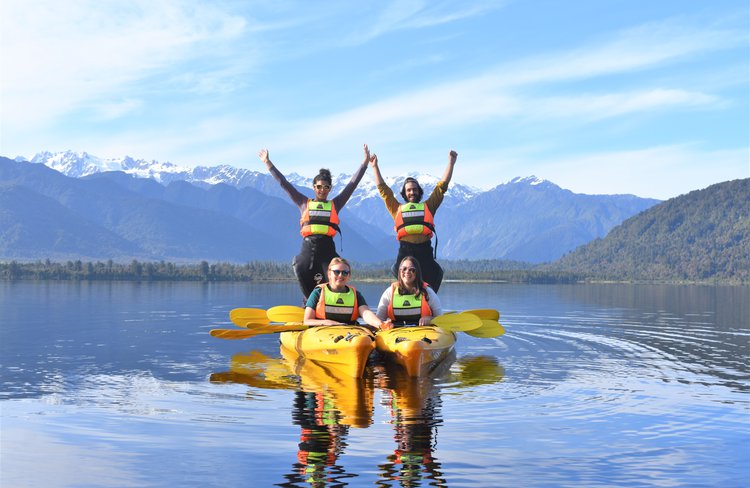 Guided Kayak Tours and Rentals on Lake Mapourika - only minutes from Franz Josef Glacier.