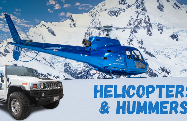 Helicopters & Hummers.