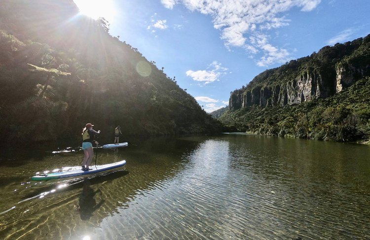 Paddle Boarding the Pororari River