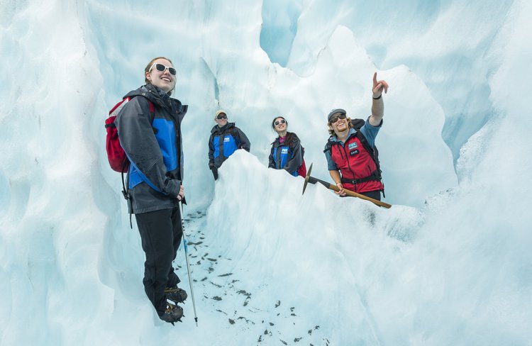 Enjoy the knowledgeable and entertaining interpretation of the guides as they impart fun facts and information on the glacier and it's history and geology.