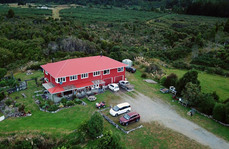 Farm house up on the ridge