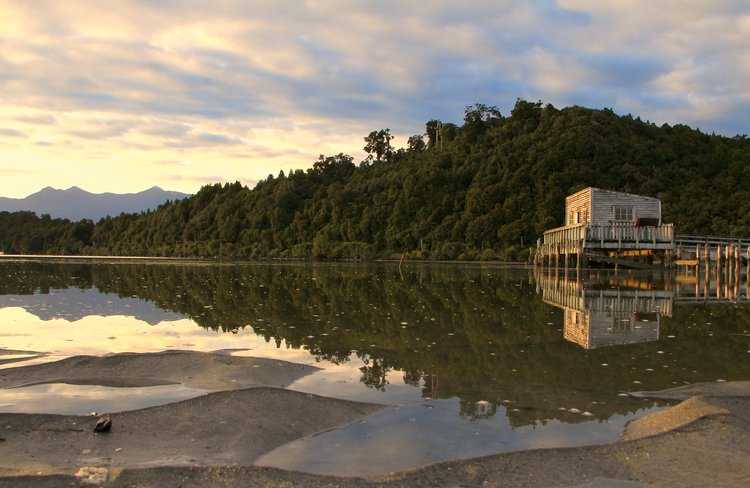 The Okarito Wharf.