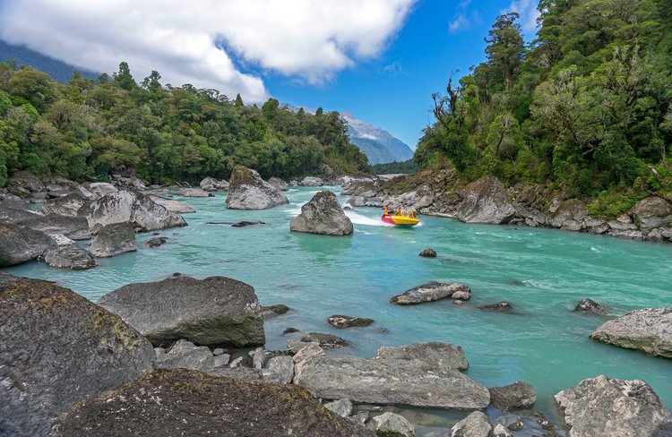 The Waiatoto River in Haast.