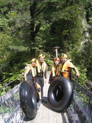 Underworld Rafters on The Nile River Suspension Bridge