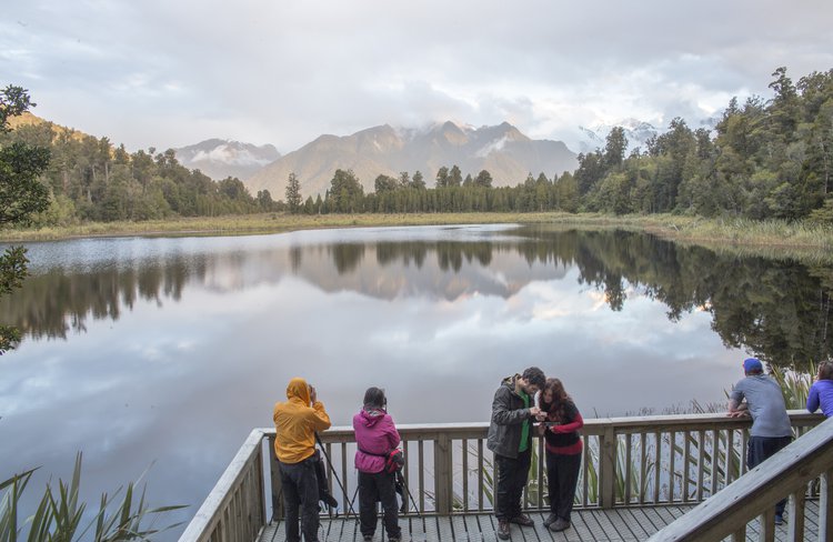 Lake Matheson - if you are unable to capture the perfect photo on your walk, there is a range of professional products available at ReflectioNZ Gifts & Gallery