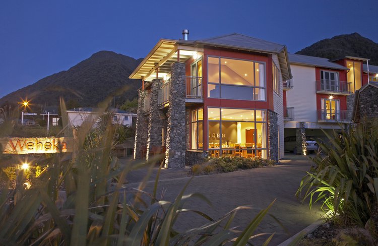 Distinction Fox Glacier exterior at night