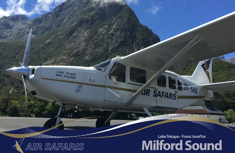 Airvan at Milford Sound.
