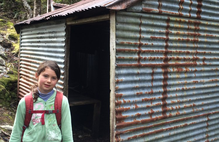 Historic Hut lunch stop on Roberts Point track - Franz Josef Full Day tour with Glacier Valley Eco Tours