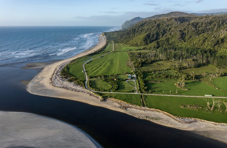 Aerial looking north
