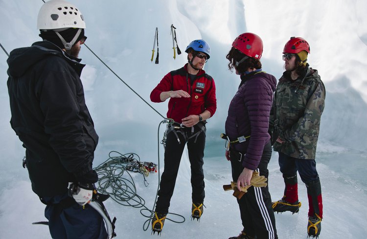 Don't worry if you are new to ice climbing, our professional guide tailors the day to offer variety and challenge to newcomers and experts alike.