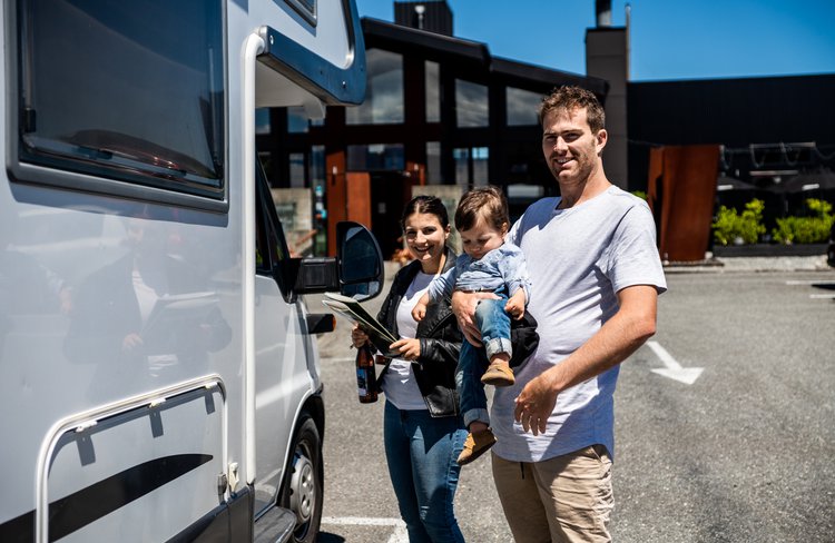 Campervan parking and coach parking available