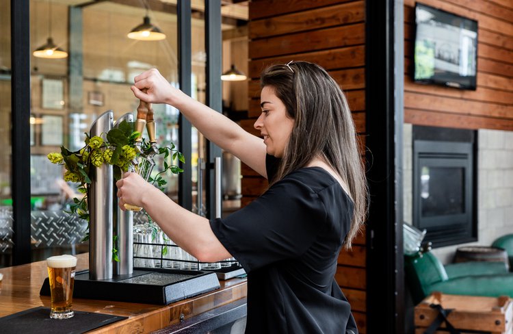 Learn to pour your own beer on the brewery tour