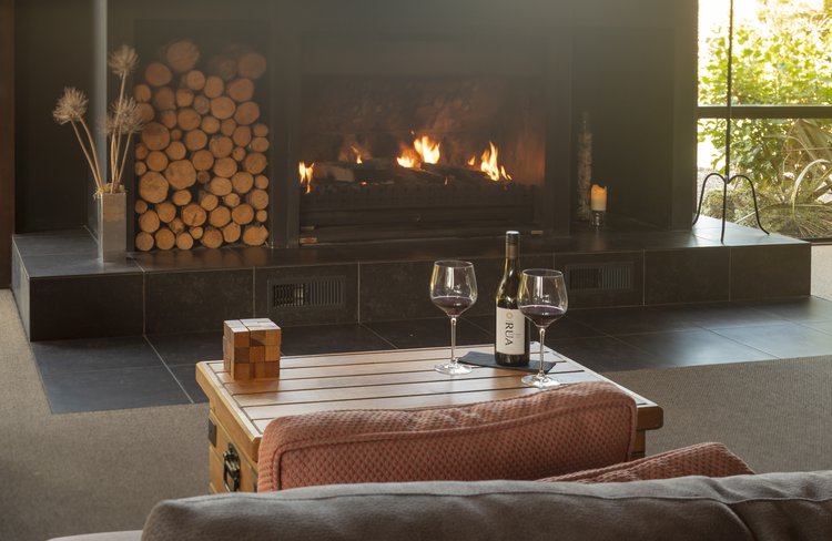 Fireplace in Guest Lounge & Bar