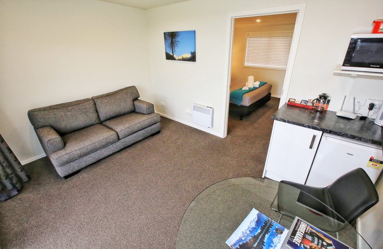 Loundge area of one bedroom unit.