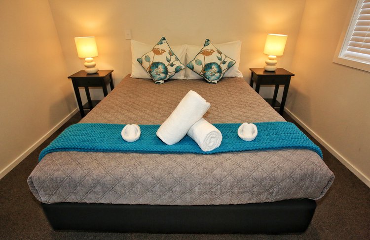 Bedroom of one bedroom unit.