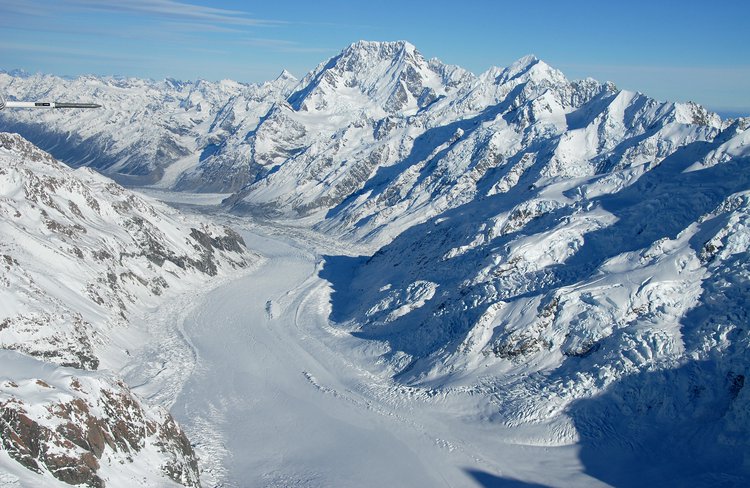 Tasman Glacier.