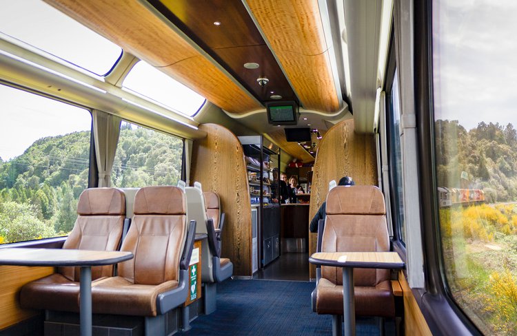 TranzAlpine's licensed Scenic Cafe.