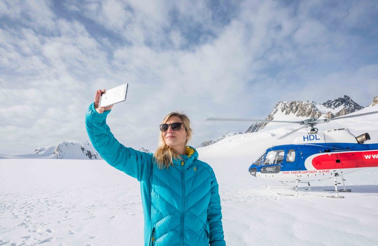 The Helicopter Line selfie